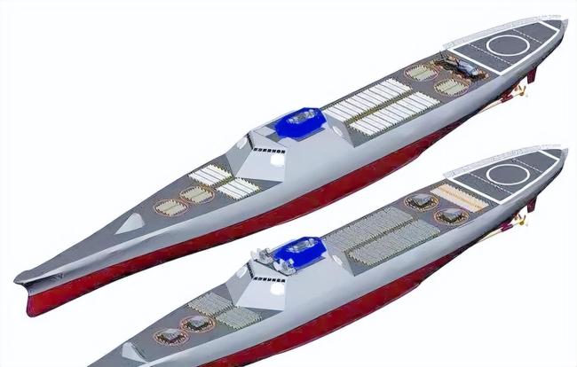 外媒惊叹中国无人武库舰要来了 48单元垂发震撼亮相